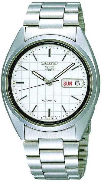 Seiko Seiko 5 SNXF05K1 Automatic Watch White Dial 37mm — ürün fotoğrafı