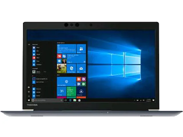 Silver Toshiba Tecra X40-E 15.6 inch laptop closed view