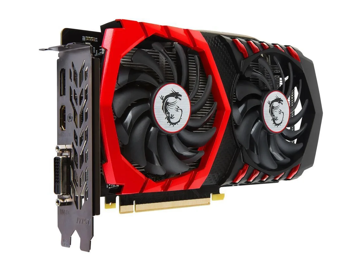 MSI MSI GeForce GTX 1050 Ti GAMING X 4G 4GB GDDR5 graphics card — photo du produit