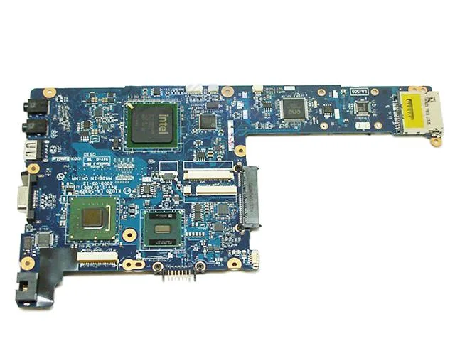 Green rectangular Dell motherboard with integrated Intel Atom processor and KN60J part number