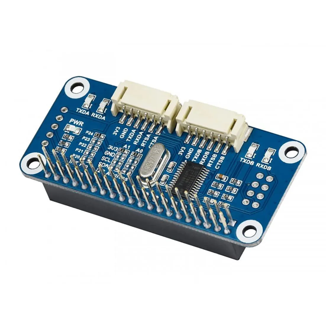 LORDWORLD LORDWORLD Serial HAT 2-Ch UART 8 GPIO I2C 40-Pin development board — 商品照片