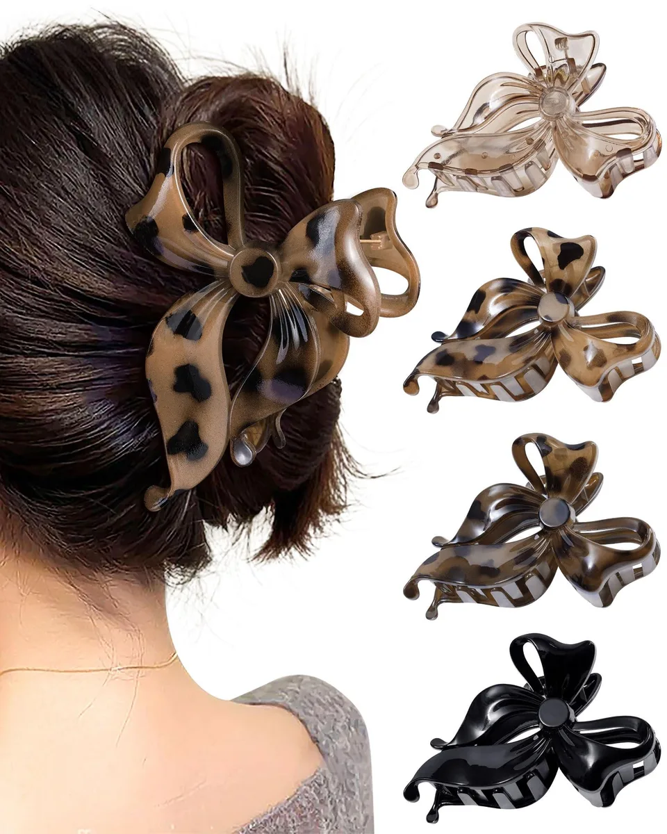  Mesovor RY4624-25-28-US 4 Pack Bow Claw Clip — fotografija proizvoda