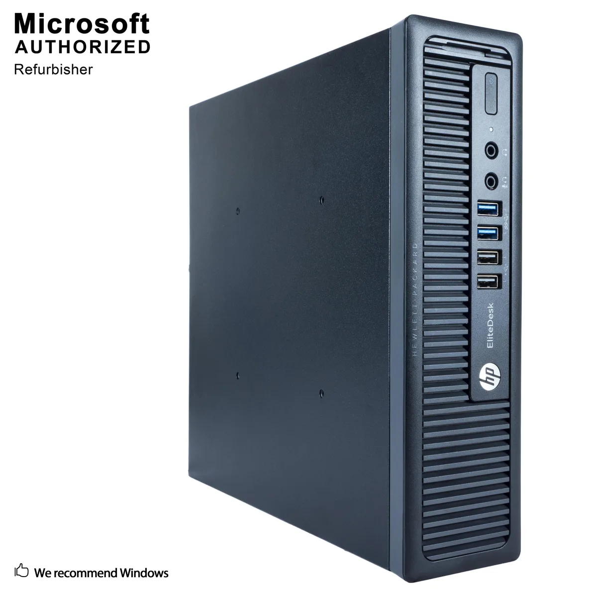 HP HP 18VFHPDT0202 EliteDesk 800 G1 USFF i5-4570S 2.90 GHz 8 GB 240 GB SSD Windows 10 Pro refurbished desktop PC — photo du produit