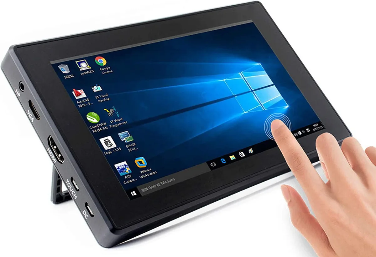 WaveShare WaveShare 7" 1024x600 IPS Capacitive Touch Portable Monitor — termékfotó