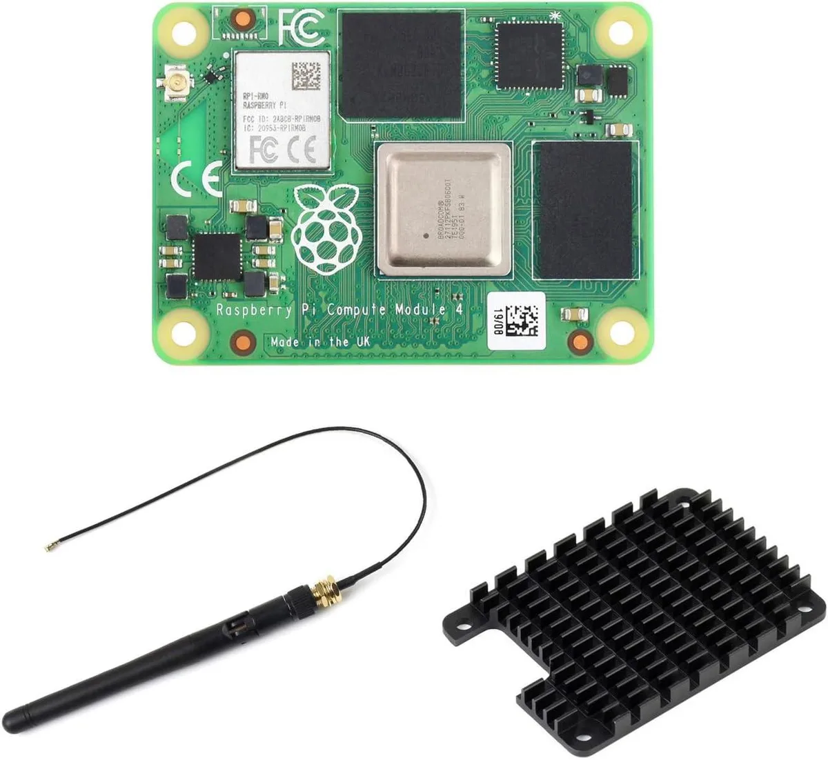 BFKK BFKK Raspberry Pi CM4104016 4GB 16GB eMMC Heatsink Kit — product photo