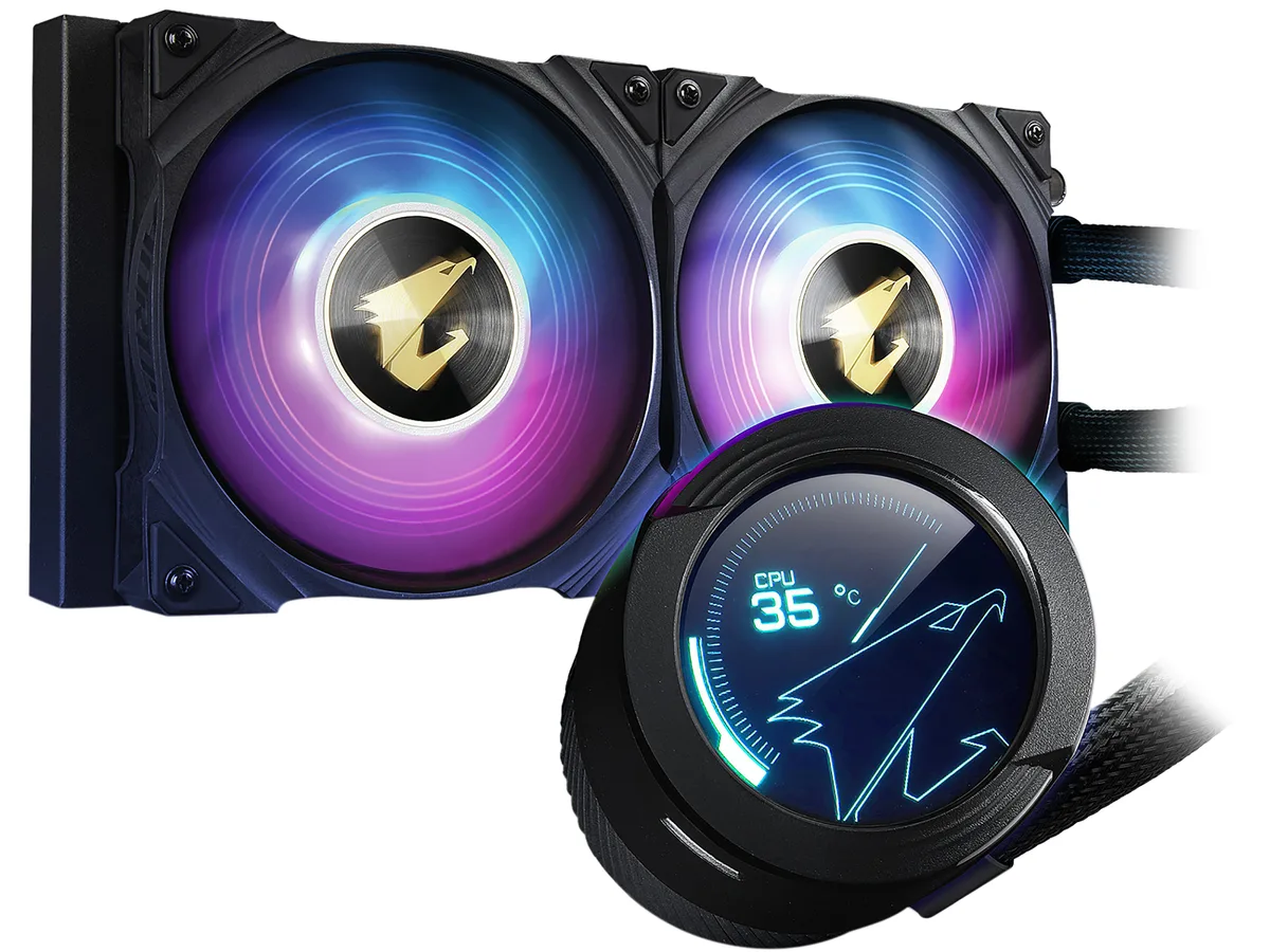 GIGABYTE GIGABYTE GP-AORUS WATERFORCE X 240 liquid cooler — photo du produit