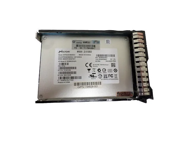 HP HP 731041-002 960GB 2.5" SATA 6.0Gb/s internal hard drive — Produktfoto
