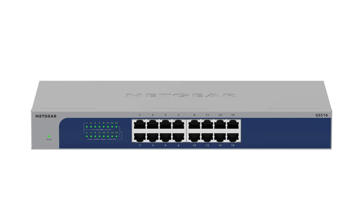 Netgear Inc. Netgear Inc. GS516-300NAS 16-port Gigabit network switch — foto produk