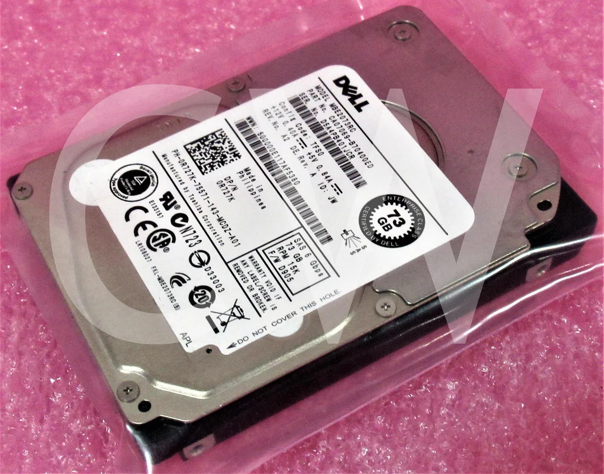 DELL DELL MBE2073RC 73GB 15K RPM 6Gbps 2.5" SAS internal hard drive — 商品照片