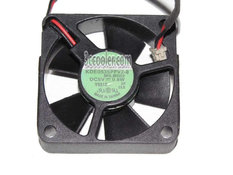 Zyvpee Zyvpee KDE0535PFV2-8 35mm 5V .8W 2-pin case fan — foto produk
