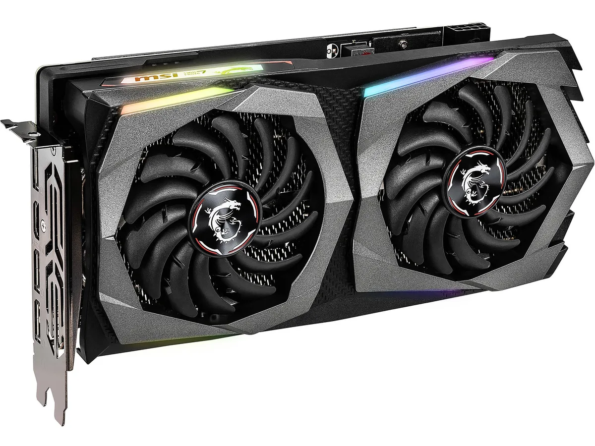 MSI GeForce RTX 2060 SUPER Ventus GP dual-fan graphics card, black finish