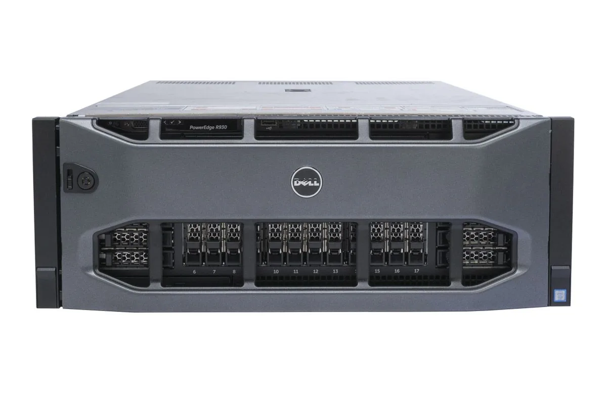 DELL DELL PowerEdge R930 24 Bay 4 x Xeon E7-8860 18-Core 2.2 GHz 128GB DDR4 12TB SATA HDD rack server — photo du produit