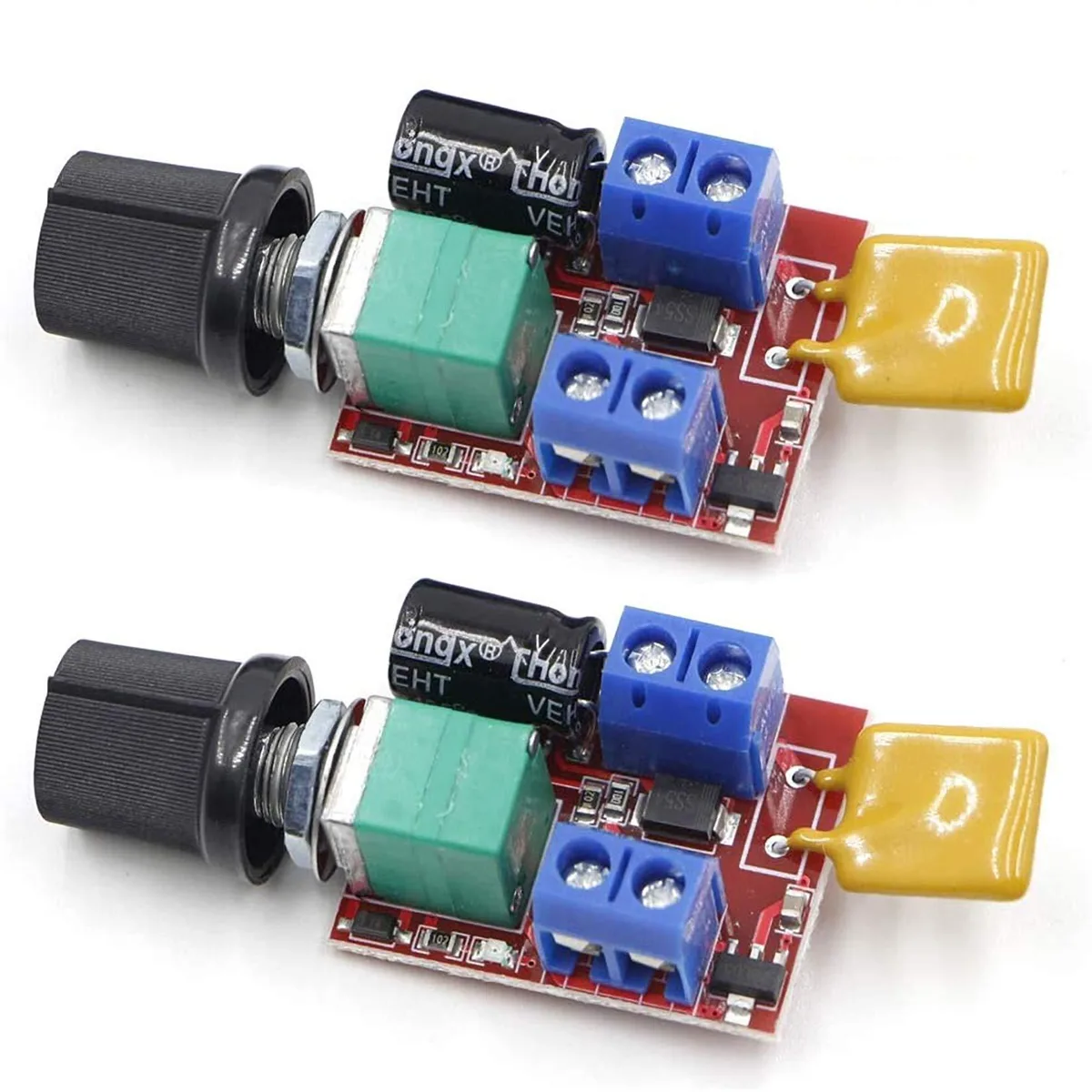 RioRand 1-OPKL-8L-5A PWM DC Motor Speed Controller 5A 3V-35V 2PCS — 제품 사진