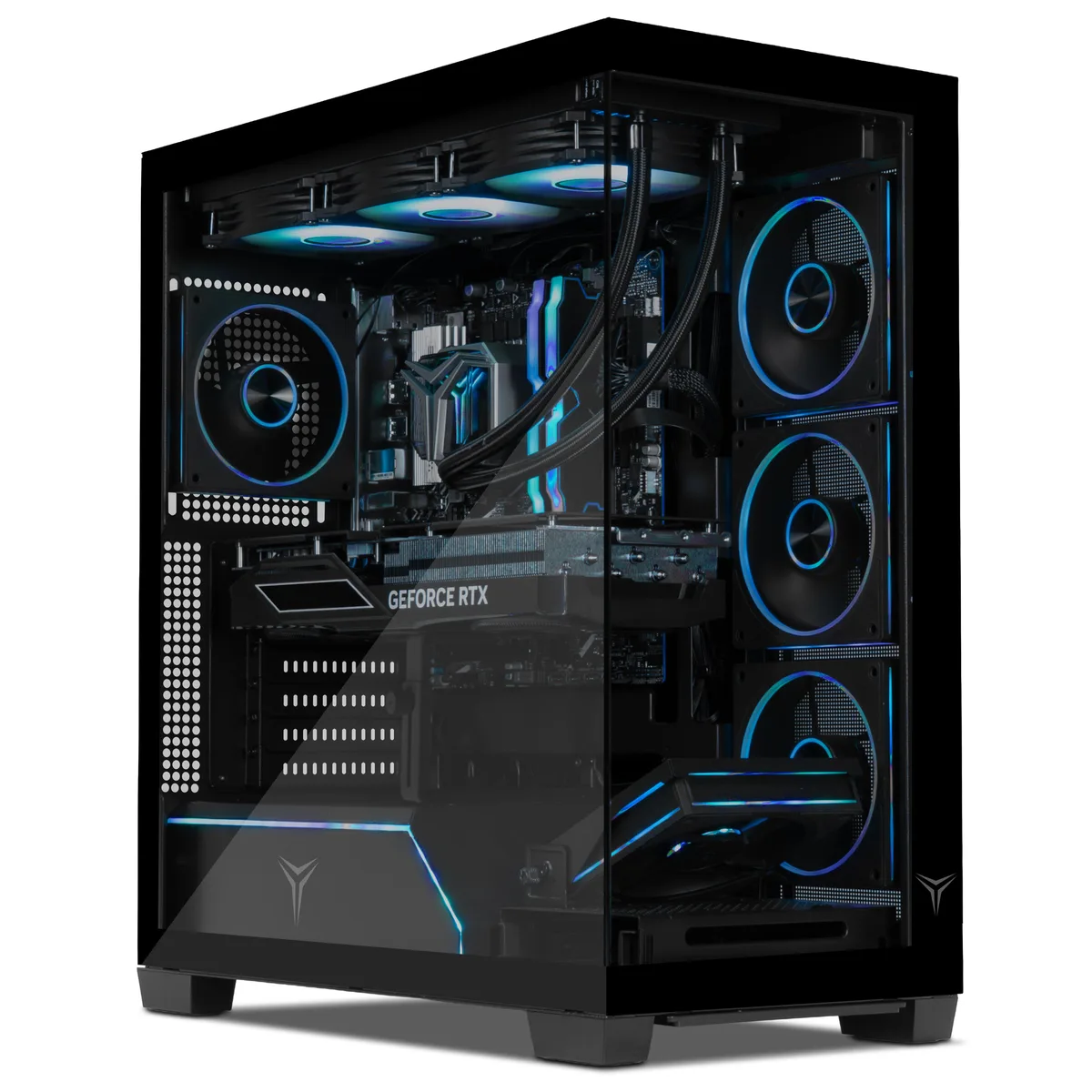 YEYIAN YEYIAN Astra X gaming PC Core Ultra 7 270K RX 9070 XT 32GB DDR5 2TB NVMe 360mm AIO — product photo