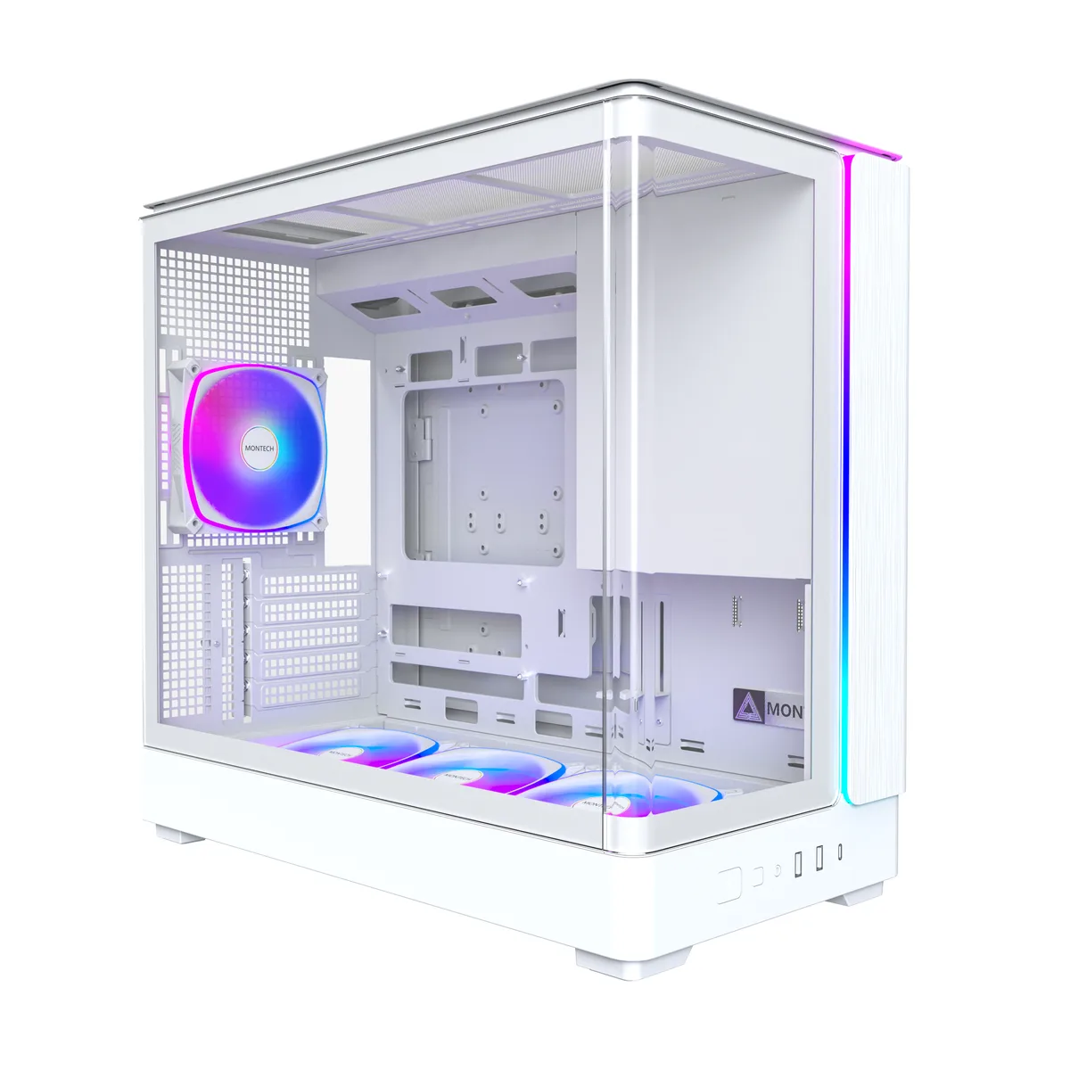 Montech Montech KING 15 PRO (W) Micro-ATX PC Case White — produktbild