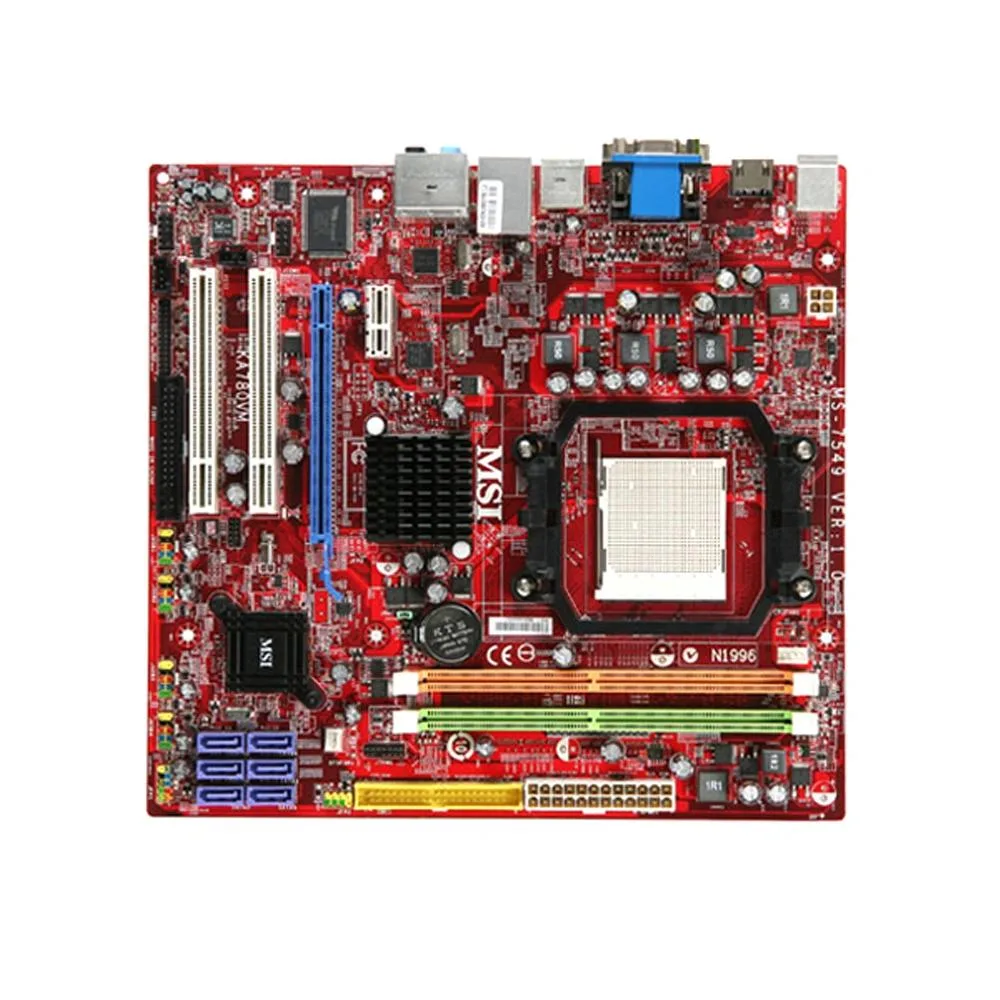 MSI MSI KA780GM2 AMD 780G Socket AM2/AM2+ DDR2 Micro ATX Motherboard — product photo