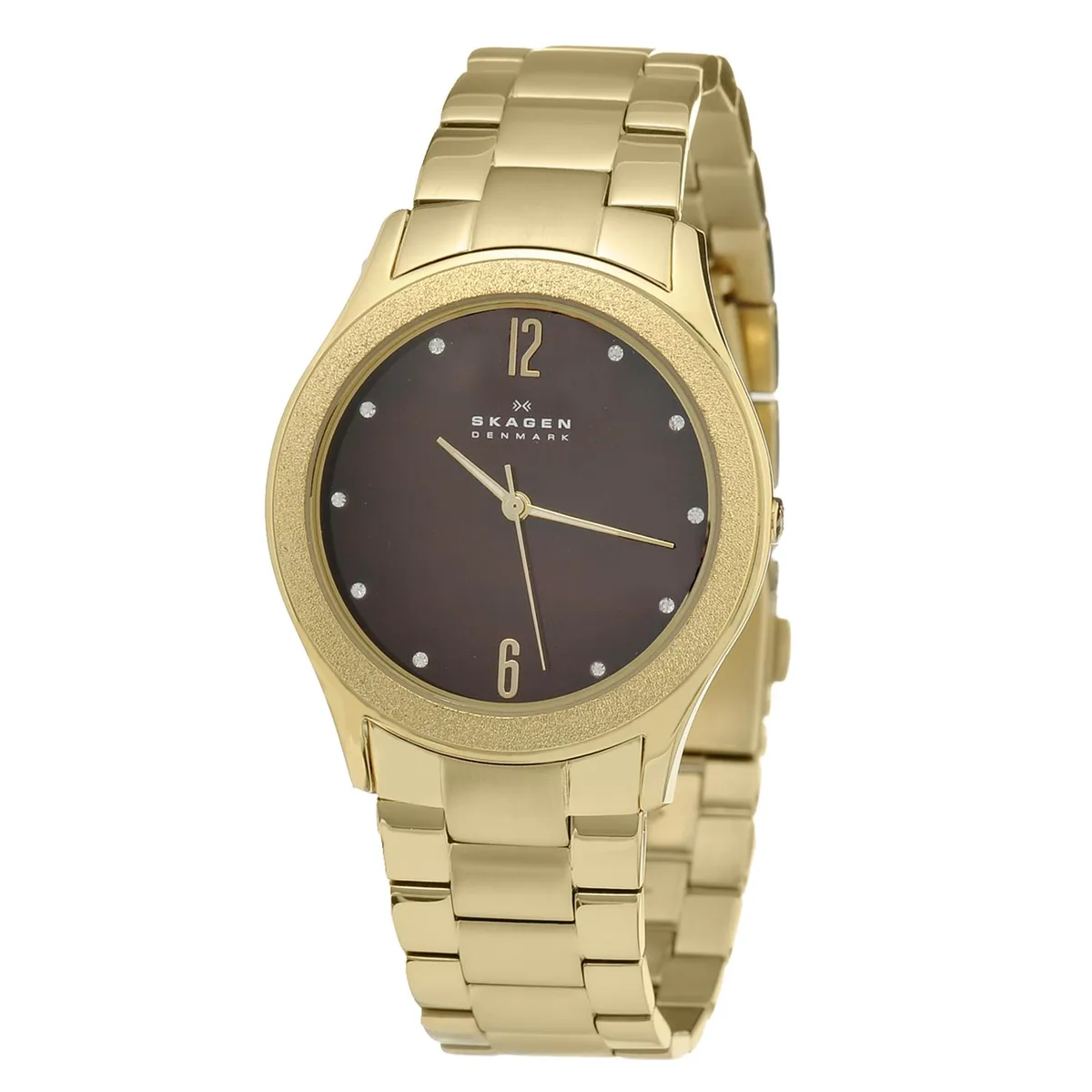 Skagen Skagen SKW2108 Gold Stainless Steel Brown Dial Watch — fotografija proizvoda