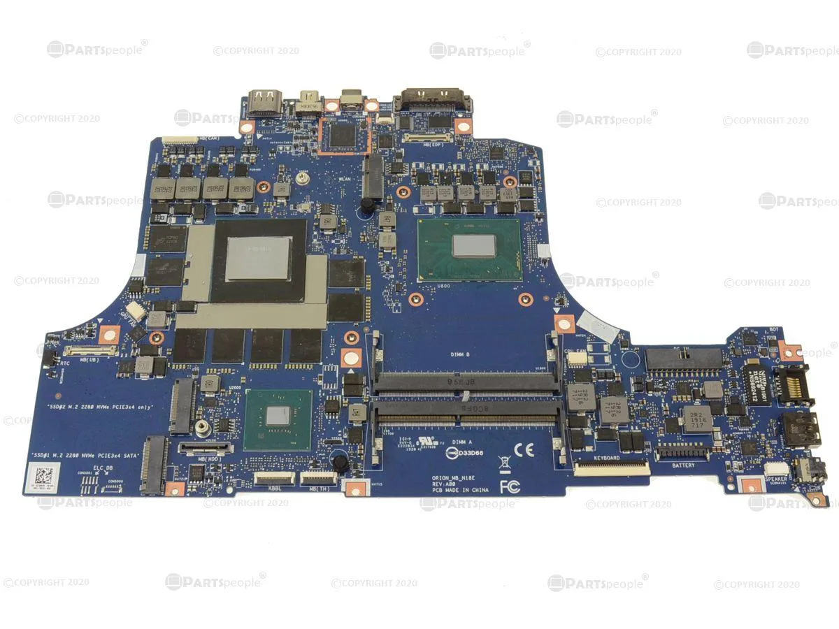 DELL DELL Alienware m15 m17 Motherboard GW6VK i7-8750H RTX 2070 Max-Q — photo du produit
