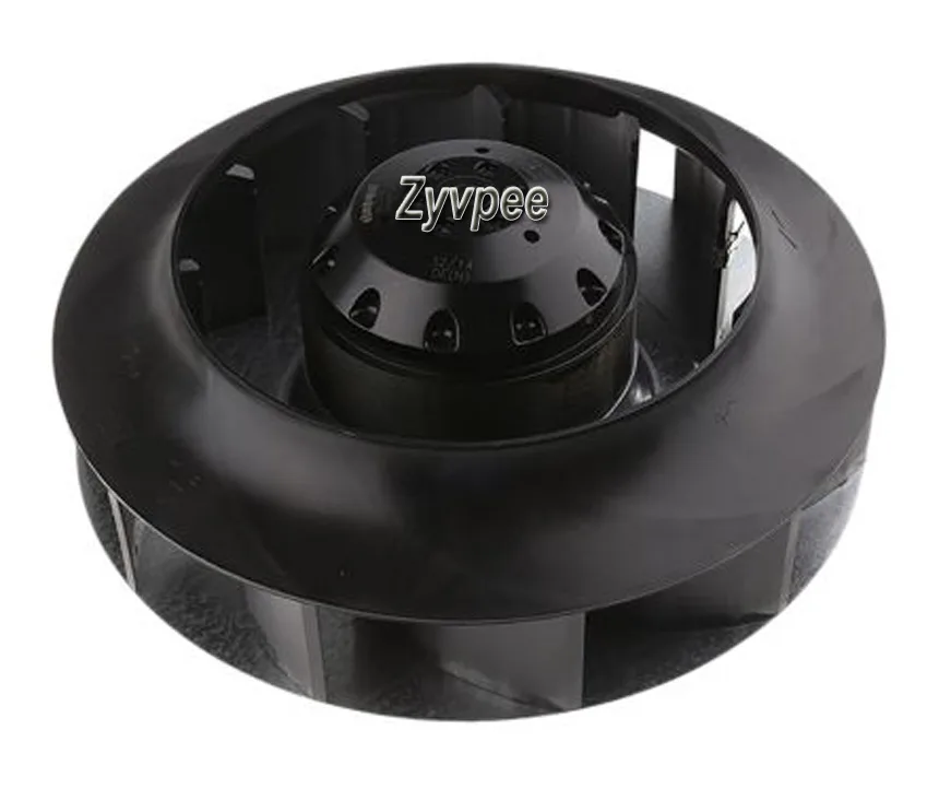 Zyvpee Zyvpee R2E225-AT51-14 225mm 230V 50/60Hz IP44 black steel AC centrifugal fan — produkto nuotrauka