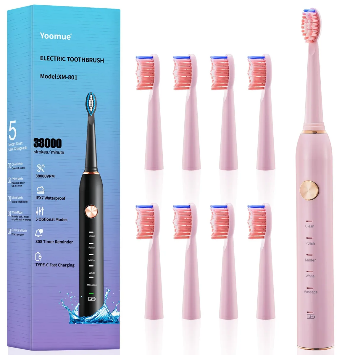  Waterpik XM-801 oral care, pink — product photo
