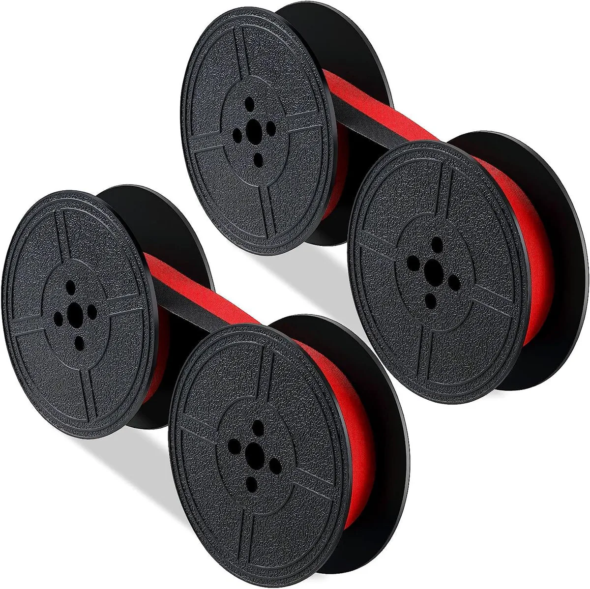 NShi NShi 2 Pairs Universal Twin Spool Ribbon Red Black 3D Printers Accessory — produkto nuotrauka