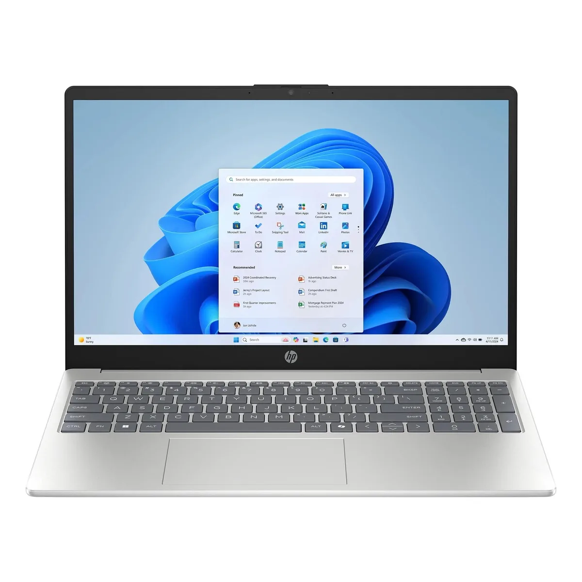 HP HP 15 i3-1315U laptop 15.6" HD touch 8GB 1TB NVMe DDR4 Windows 11 Pro — photo du produit