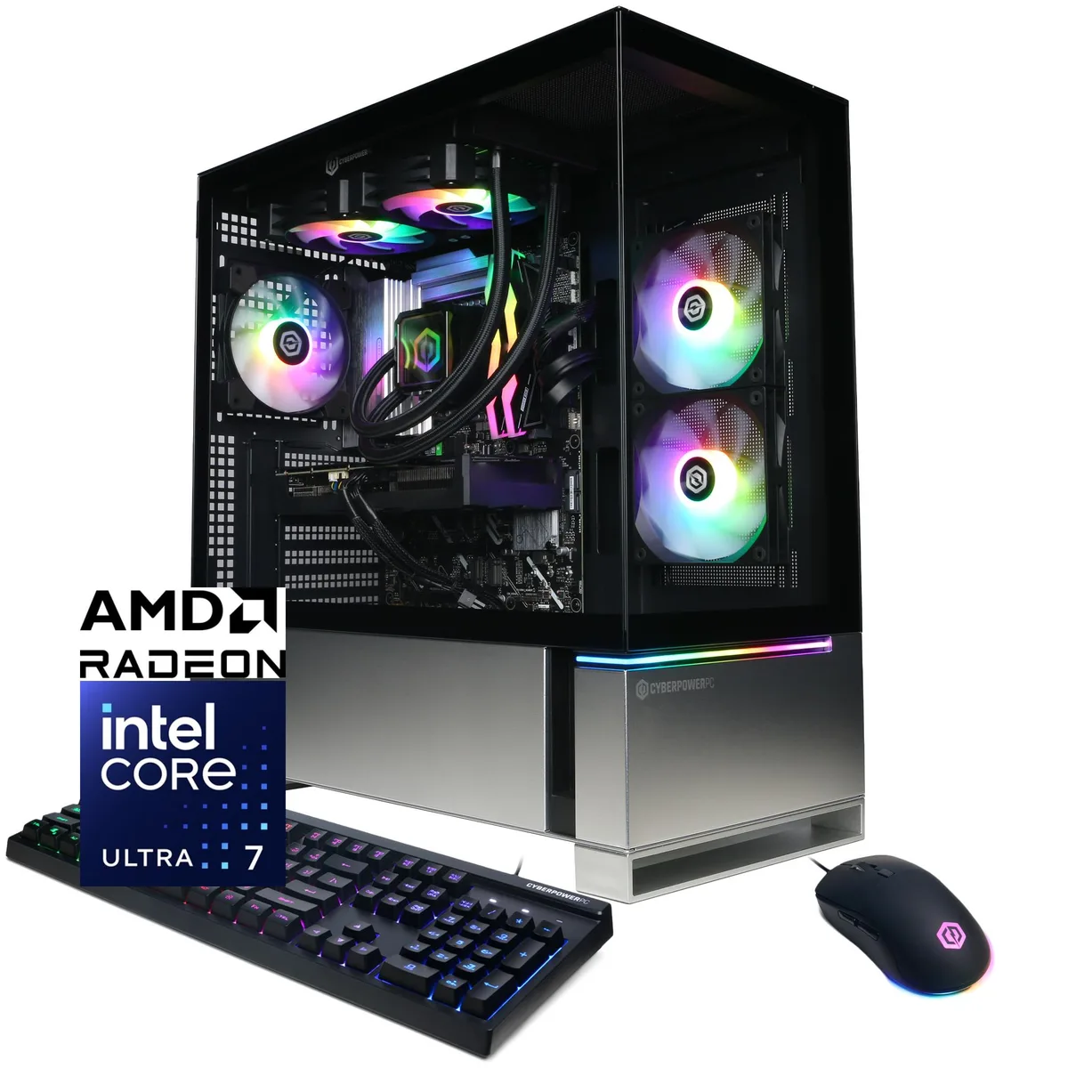 CyberpowerPC CyberpowerPC GXL70790 gaming PC Intel Core Ultra 7 265KF 32GB DDR5 AMD Radeon RX 9060 XT 16GB 2TB NVMe — product photo