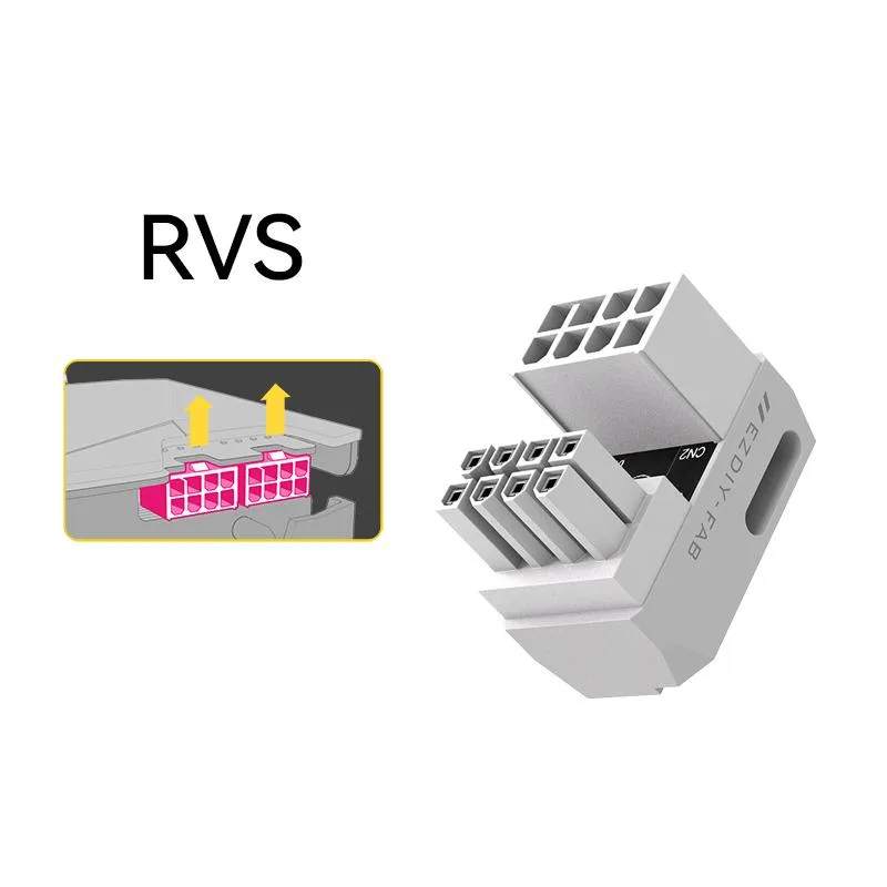 Corn Electronics Corn Electronics 8-Pin GPU Power Adapter 180 Degree White — product photo