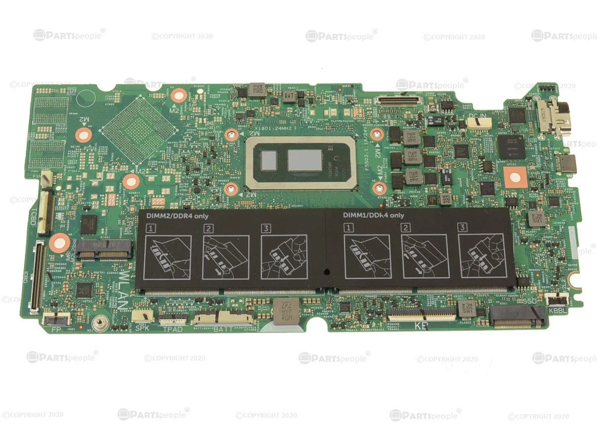 DELL DELL Motherboard FJ7F9 for Inspiron 7591 7791 2-in-1 i7-10510U 1.8GHz — photo du produit
