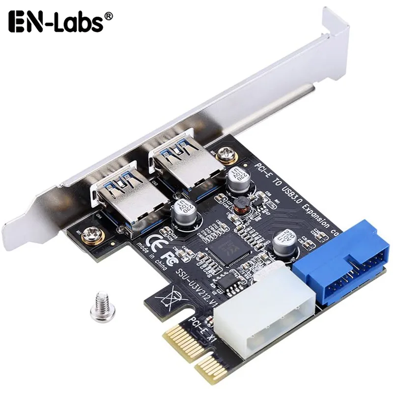 EN-Labs EN-Labs PCE4USB-RD1 PCIe USB 3.0 expansion card 4-port 20-pin internal Molex — ภาพสินค้า