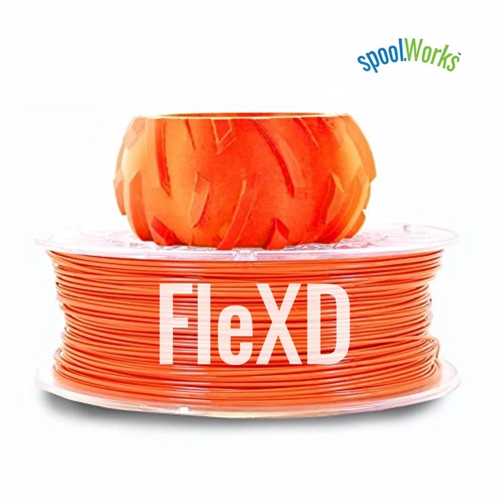 E3D Online E3D Online FleXD TPU Filament 2.85mm 500g Sweet Orange17 — Produktfoto