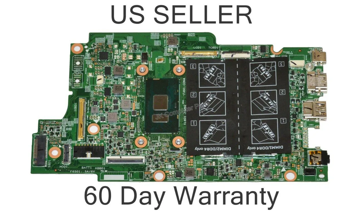 DELL DELL Latitude 13 3379 Motherboard Intel Core i3 2.0GHz NMKX7 — photo du produit