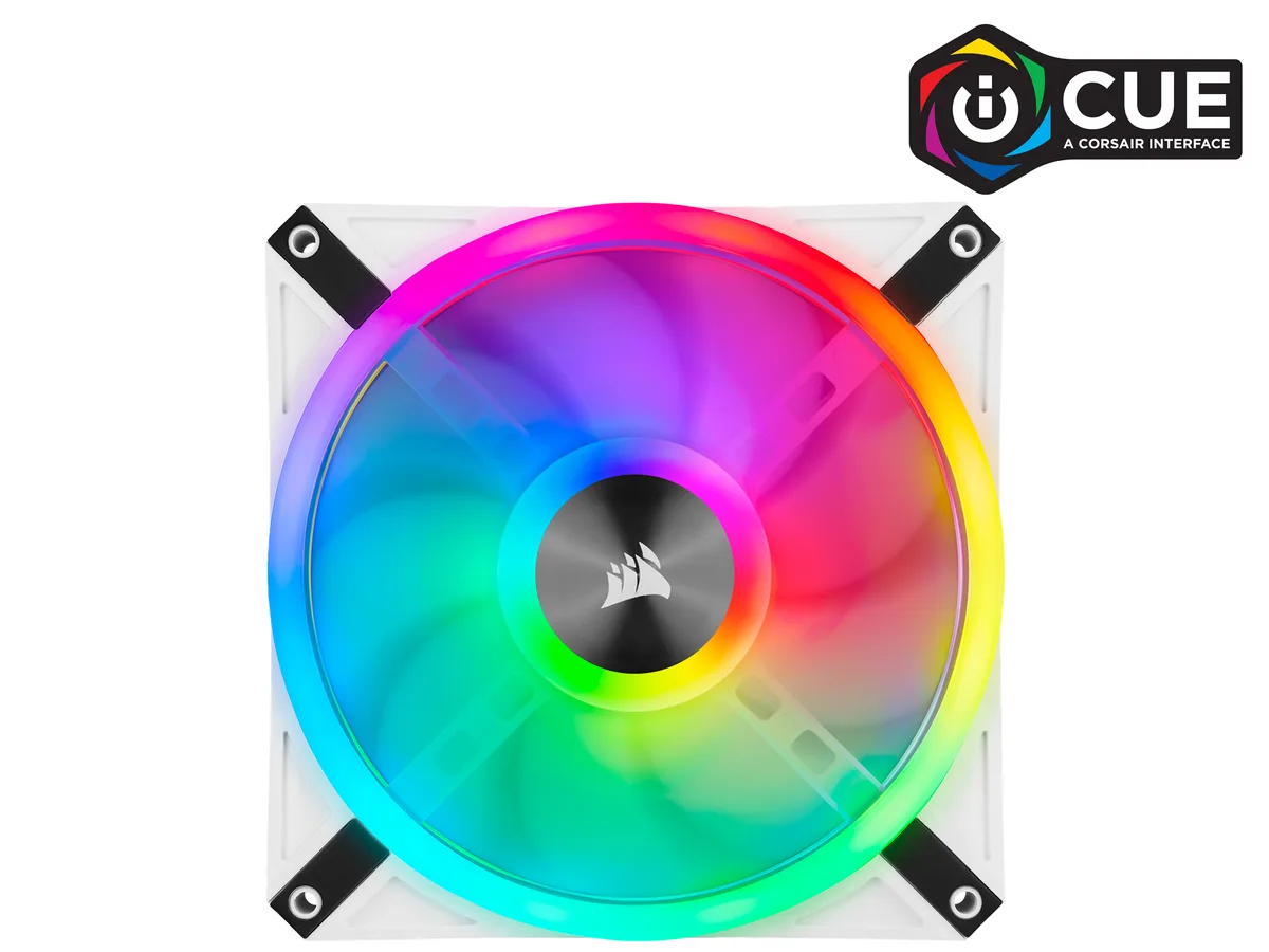 Corsair Corsair iCUE QL140 RGB White 140mm case fan CO-9050105-WW — photo du produit