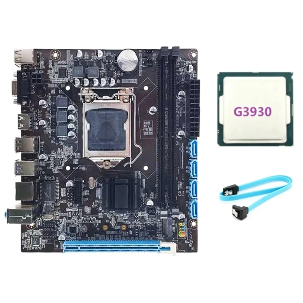YINGHUA YINGHUA H110 server motherboard LGA1151 G3930 CPU SATA cable — product photo