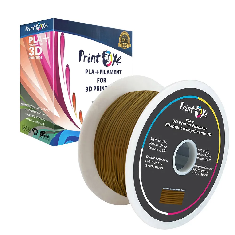 PrintOxe PrintOxe PLA+ Pro Bronze 1.75mm 1Kg 3D printer filament — 제품 사진