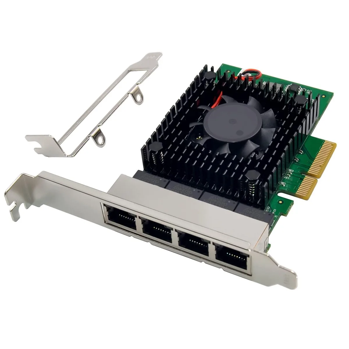 C&amp;N C&amp;N Quad-port 2.5 GbE Network Adapter PCIe 3.1 Intel I225-V Low Profile Bracket — صورة المنتج