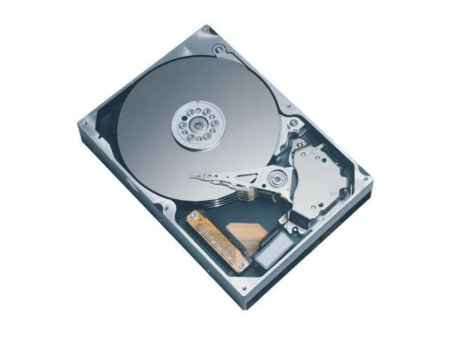 Silver 3.5-inch bare SCSI hard drive with 80-pin connector