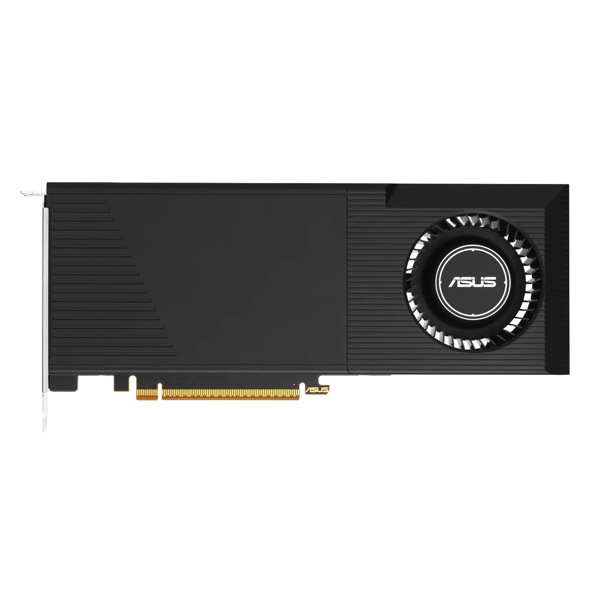 ASUS Turbo Radeon AI Pro R9700 32GB blower-style graphics card with die-cast shroud and backplate