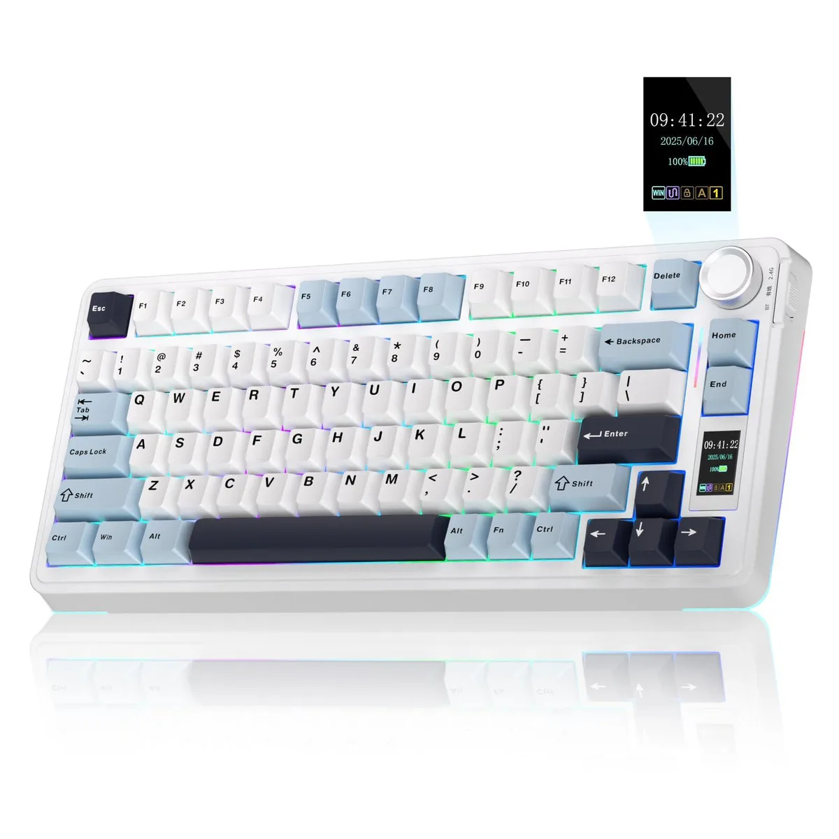 Vszerda Vszerda S75 PRO Wireless Mechanical Gaming Keyboard with Screen & Knob 75% — fotografia produktu