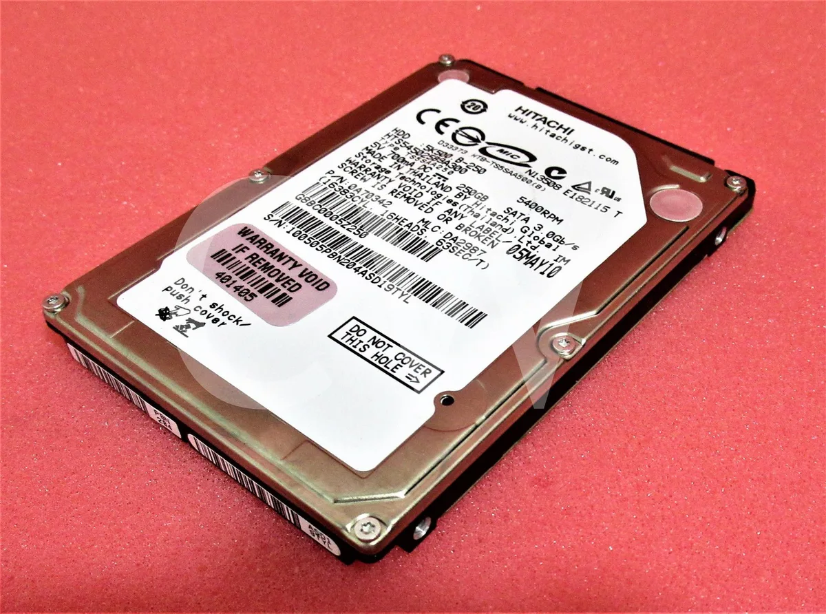 HGST HGST HTS545025B9A300 250GB 5400RPM 8MB 2.5" SATA internal hard drive — 商品照片