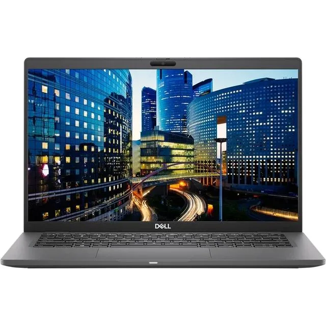 Black Dell Latitude 7410 14 inch laptop closed view