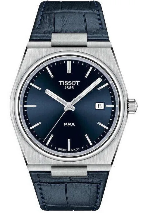 Tissot Tissot PRX T137.410.16.041.00 40 mm Blue Leather Watch — product photo