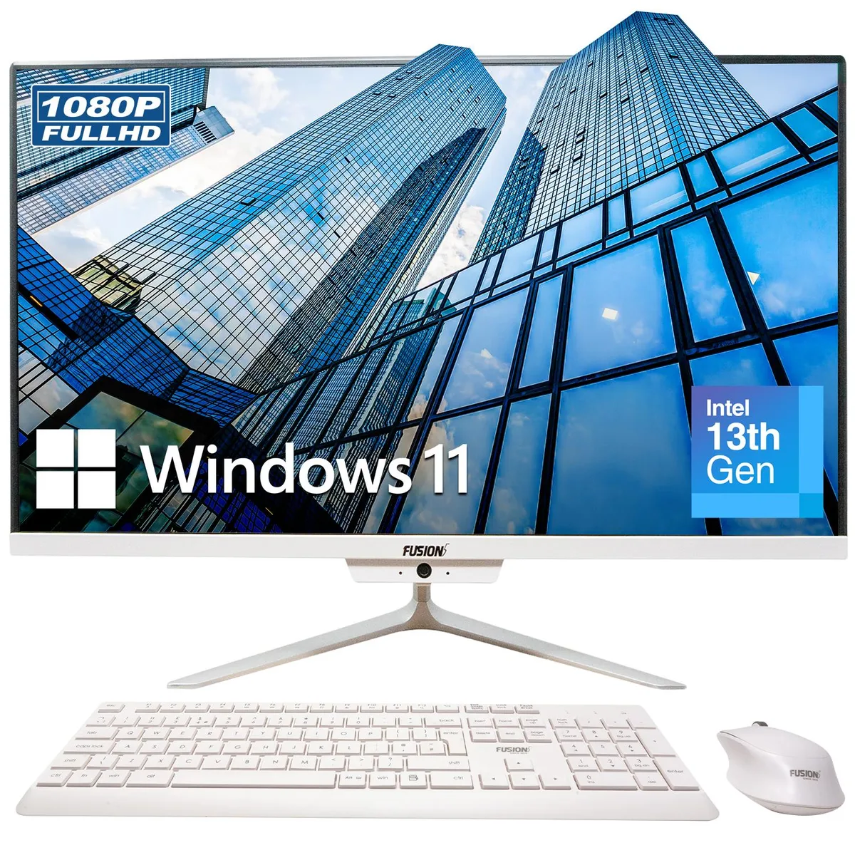 Fusion5 Fusion5 23.8" All-in-One PC Intel N100 16GB 512GB White — ภาพสินค้า