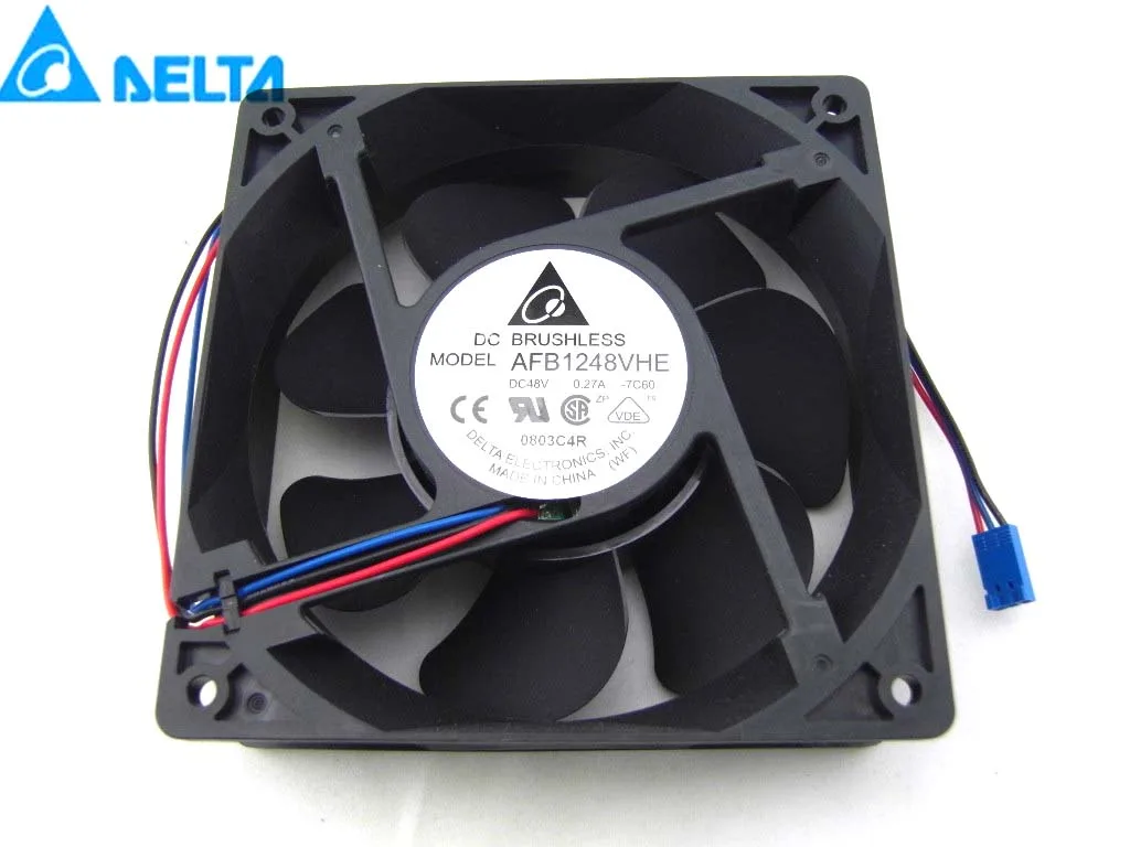 Zyvpee Zyvpee AFB1248VHE 120x38mm 48V 0.27A 3 Pin Case Fan — ภาพสินค้า