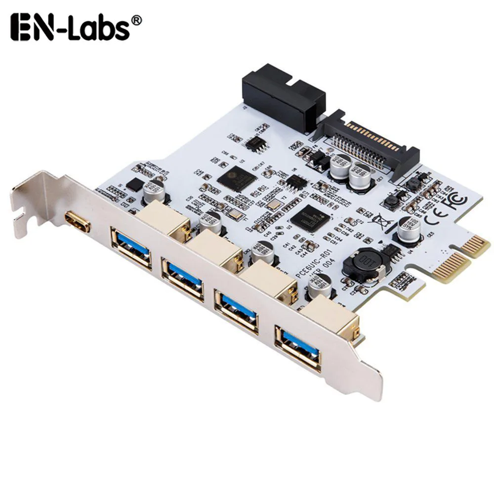 EN-Labs EN-Labs PCIEU34ACS20 7-Port USB 3.1 PCIe Expansion Card — ภาพสินค้า