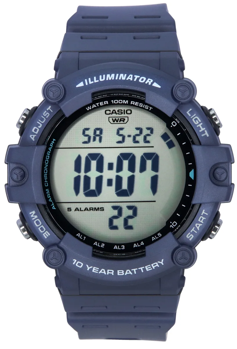 CASIO CASIO AE-1500WH-2A Blue Resin Digital Watch 100m 51.20mm — produktbilde