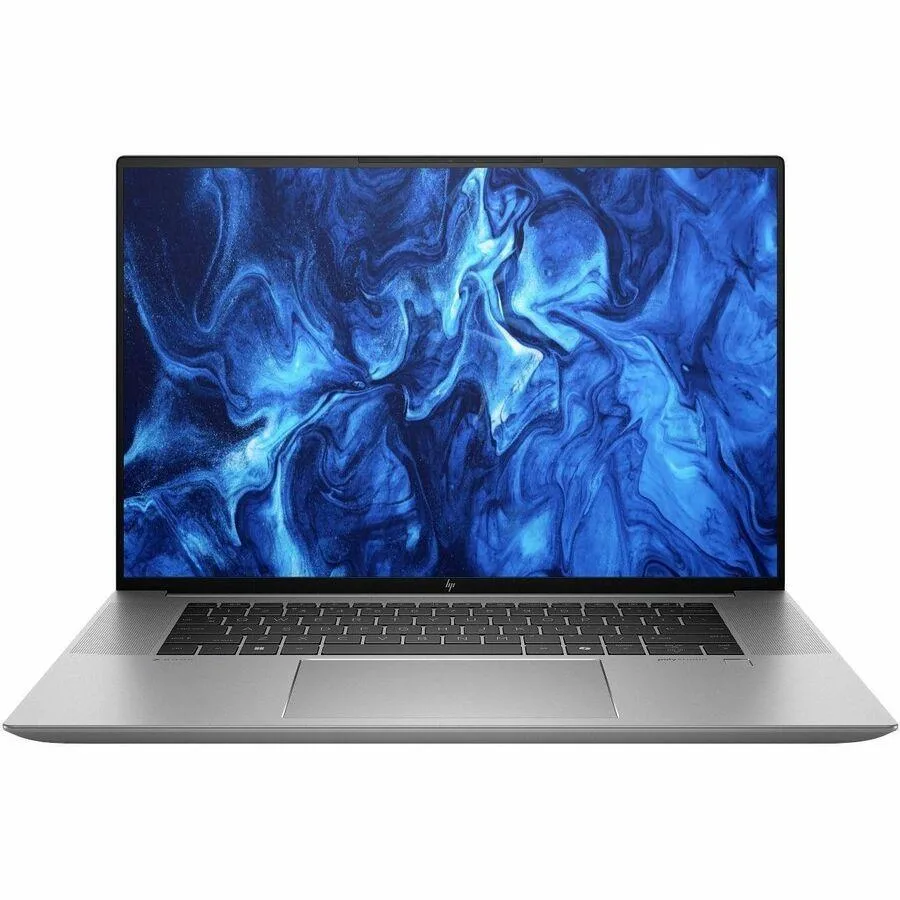 Silver 16 inch mobile workstation laptop closed lid