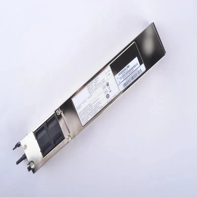 Rectangular ATX power supply unit with matte black finish and integrated cooling fan