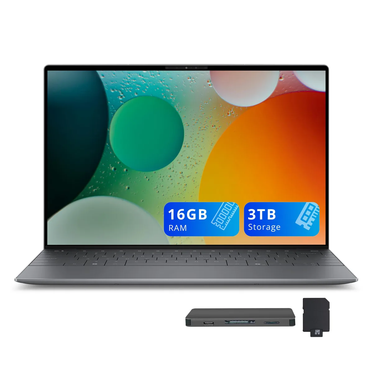 DELL DELL XPS 13 9345 13.4" FHD+ business laptop Snapdragon X Elite X1E-80-100 16GB 2TB SSD 1TB Dock Graphite — ภาพสินค้า