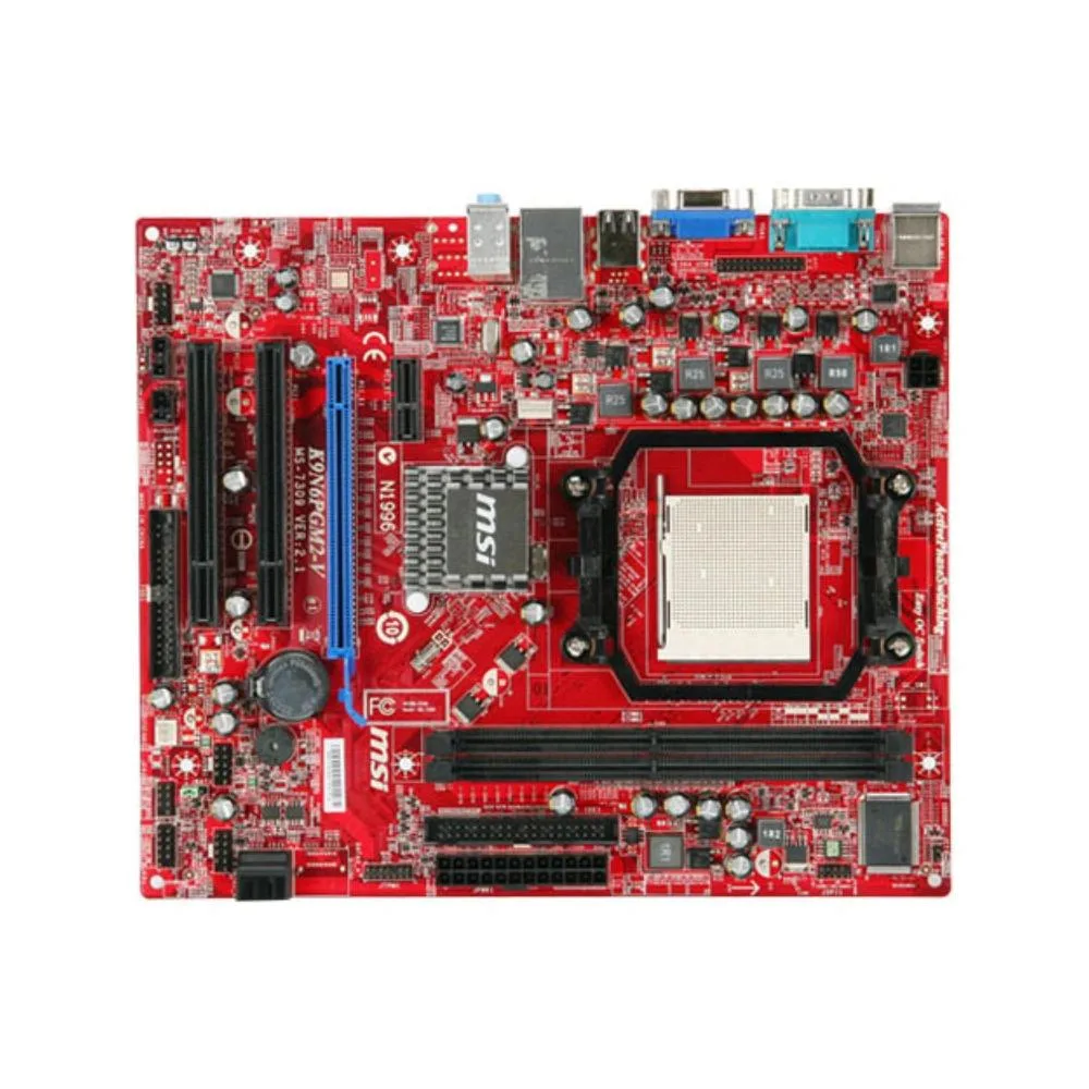MSI MSI K9N6PGM2-V2 Socket AM2+/AM2 NVIDIA NF6100-430 AMD motherboard — toote foto